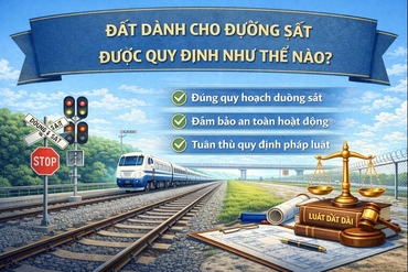 Đất dành cho đường sắt được quy định như thế nào?
