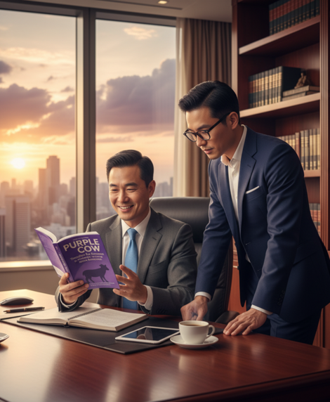 Cuốn sách Con bò tía (Purple Cow) của Seth Godin